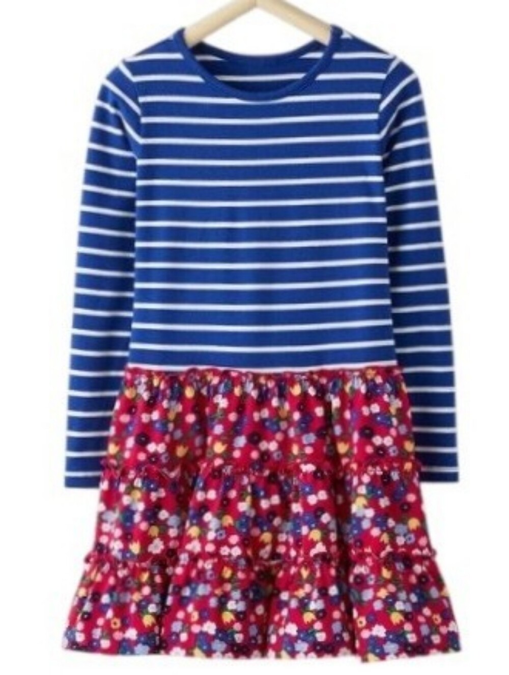 Hanna Striped & Floral Dress